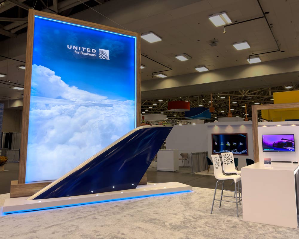 Derse Trade Show Booth United for Business Product Display