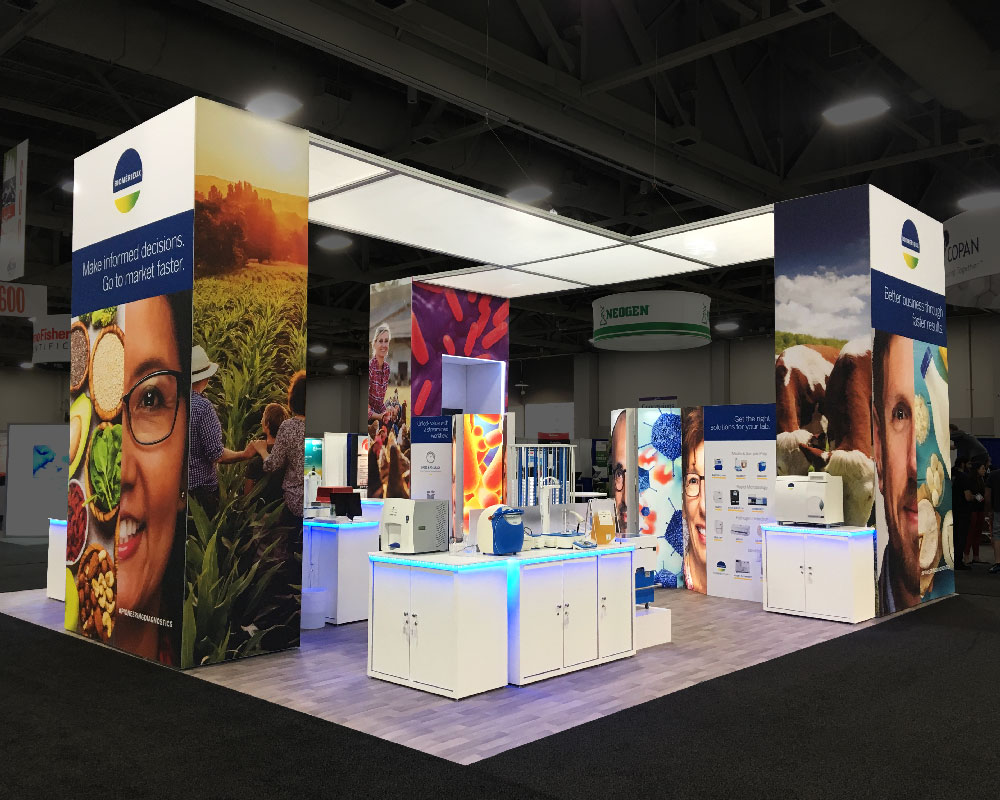 bioMérieux modular trade show exhibit