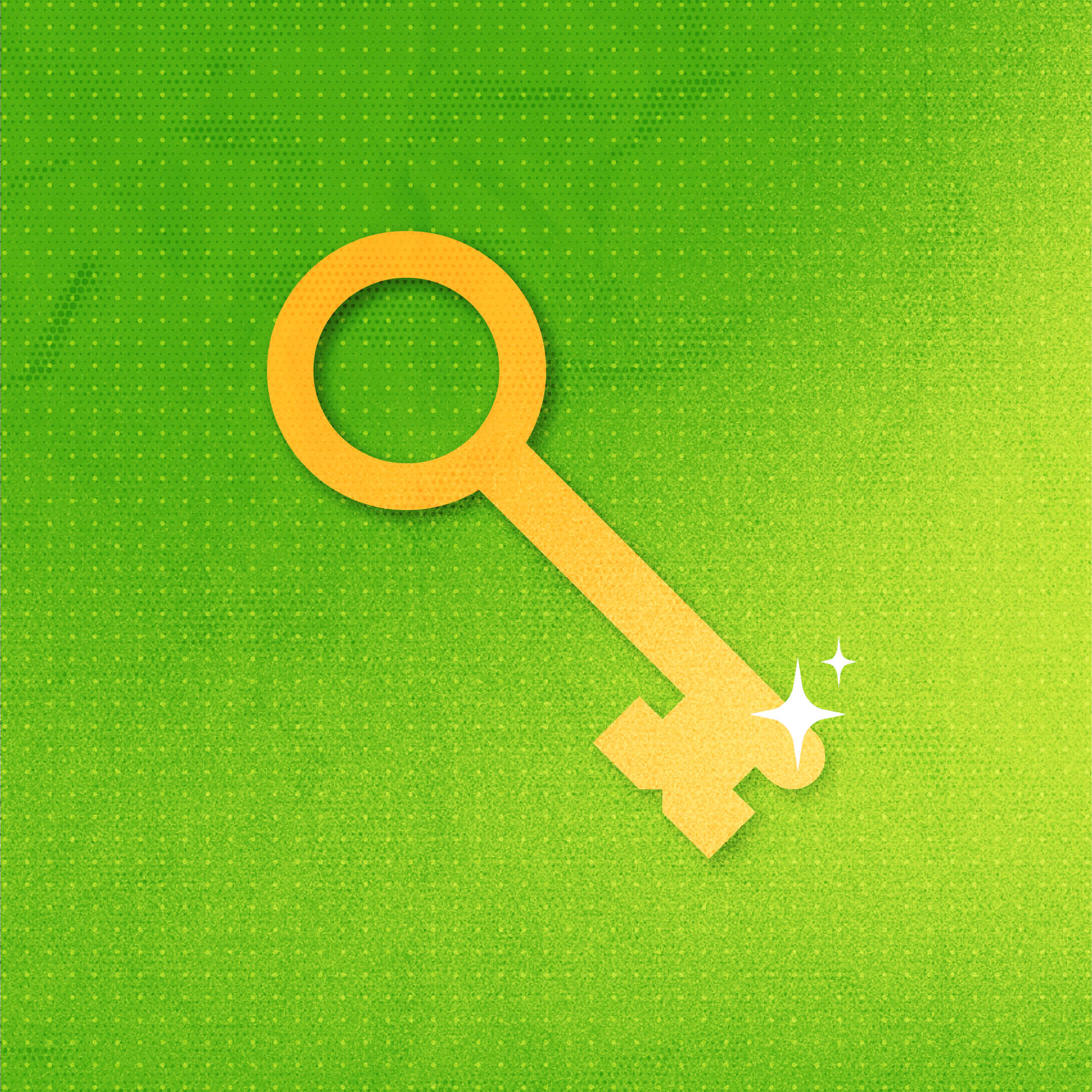 Key symbolizing essential considerations when choosing a trade show partner.