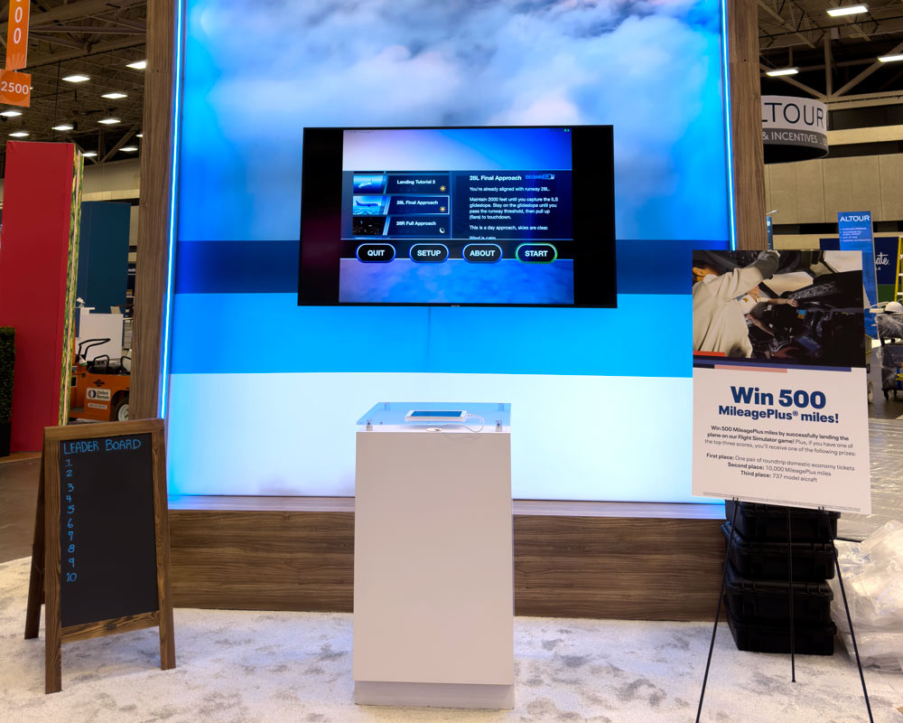 Derse Trade Show Booth United for Business Gamification