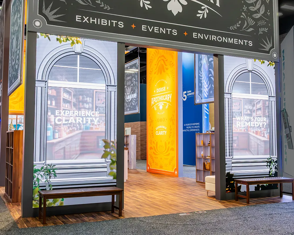 derse exhibitorlive trade show LED apothecary