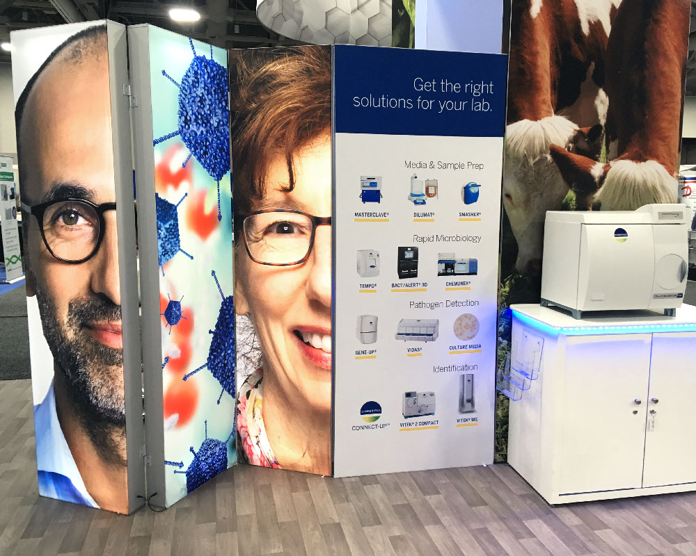 bioMérieux modular trade show exhibit