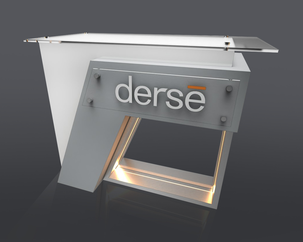 Premium Angular Counter 2’ x 4’ Trade Show Rental Counter