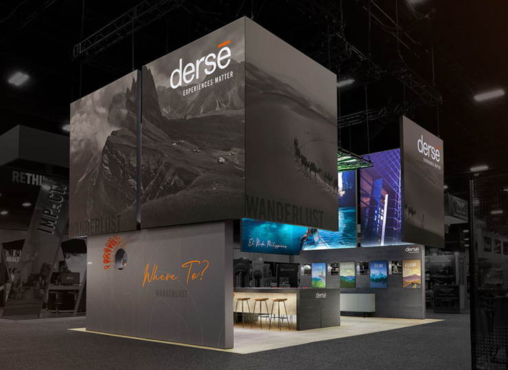 Derse exhibit booth exterior 