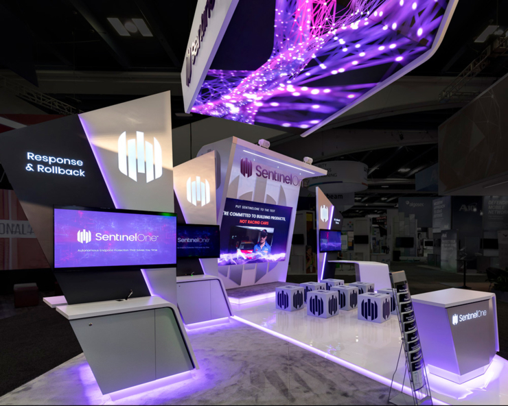 SentineOne Trade Show Exhibit Interior View