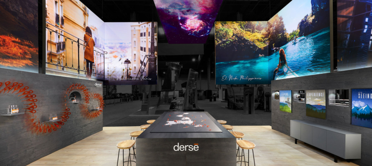 interior shot of Derse exhibit